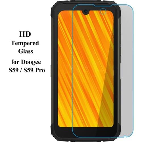 2.5D HD Screen Protector for Doogee S59 S58 BL6000 Pro Clear Ultra Thin Tempered Glass for Doogee S59Pro Protective Clear Film