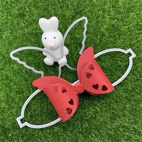 Butterfly Style Bowknot Hand Embossed DIY Album Scrapbook Greeting Card Decoration Metal Cutting Mould
