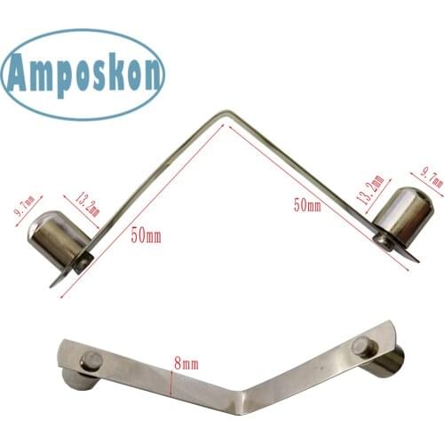 50pcs 9 x 11mm Push Solid Button Spring Snap Clips Double Pin Tent Pole Clips Awning Telscopic Tube Caravan & Chair Tube Lock