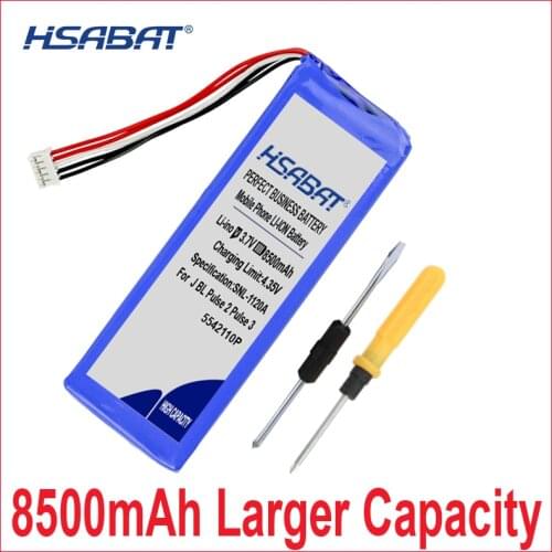 HSABAT 0 Cycle 8500mAh P5542100-P 5542110P Battery for JBL 2017DJ1714 APJBLPUESE3 Pulse 3 Pulse3 Pulse 2 Pulse II PULSE2BLKUS