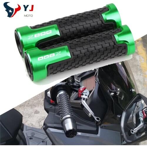 For KAWASAKI Z800 Motorcycle Accessories 7/8'' 22MM High Quality Universal Anti-Skid Smooth Rubber Hand End Grips Handle Bar
