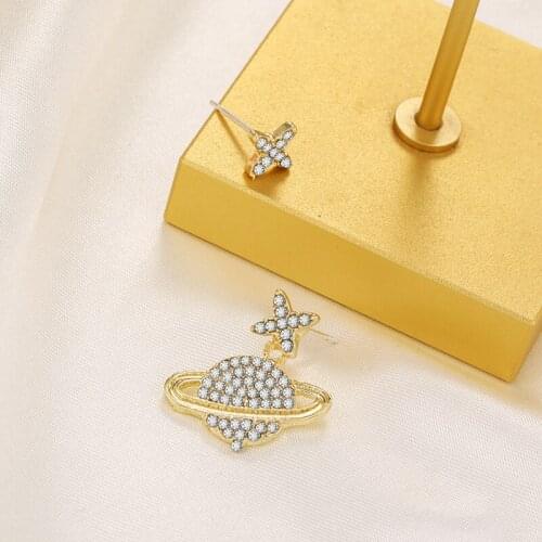 Asymmetrical Star Earth Earrings, Dongdaemun, Korea, Simple New Trend Earrings, Female Jewelry Gifts