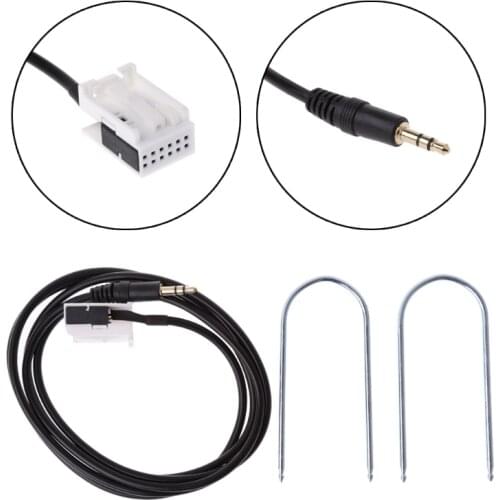 Car Kit AUX Cable with Radio Removal Tools For Peugeot 307 308 408 407 507 C2 C5 Citroen RD4 Auto Cable Adapter Socket