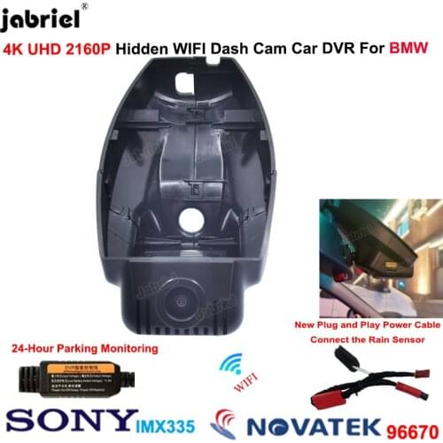 For BMW X1 E84 X3 F15 X5 E70 X6 E71 E72 For BMW 1 3 5 7 E81 E82 E87 E88 E90 E91 E92 E93 E60 E61 E65 E66 New 4K Dash Cam Car DVR