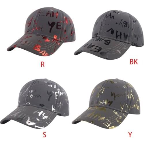 Unisex Reflective Baseball Cap Metallic Baby Letters Night Run Rave Snapback Hat