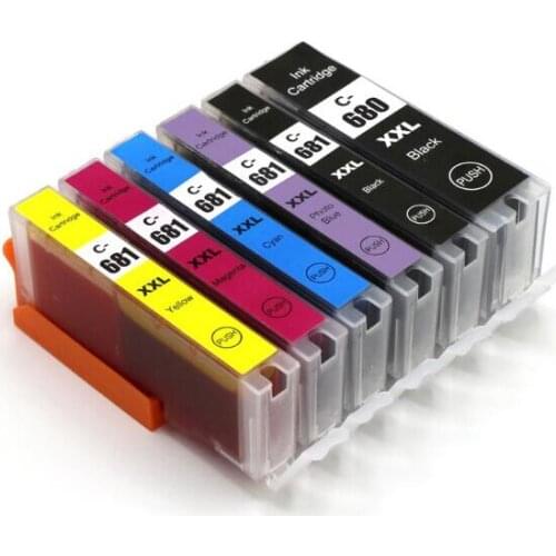 CISSPLAZA PGI-680 CLI-681 PGI680 Ink Cartridge Compatible for Canon PIXMA TR7560 TR8560 TS6160 TS8160 TS9160 PGI680 CLI681