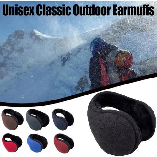 Earmuffs Unisex Classic Fleece Foldable Earmuffs Winter Accessory Outdoor High Quality Windproof Cache-oreilles