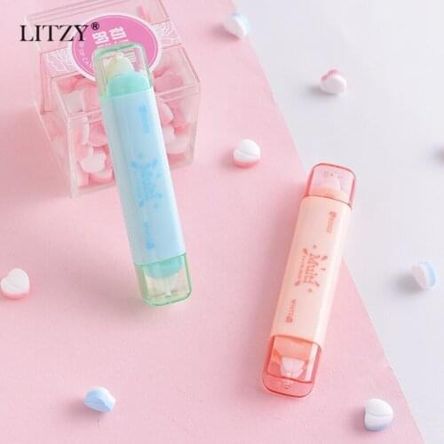 LITZY 8M Cat Double head Correction Tape School Office White Beige Kawaii Correction Tapes Stationery Correction Supplies