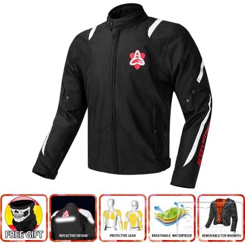 Motorcycle Riding Jacket Male Knight Fall Proof Coat Locomotive Clothes Summer Keep Warm Windproof Waterproof Stretch Manteau
