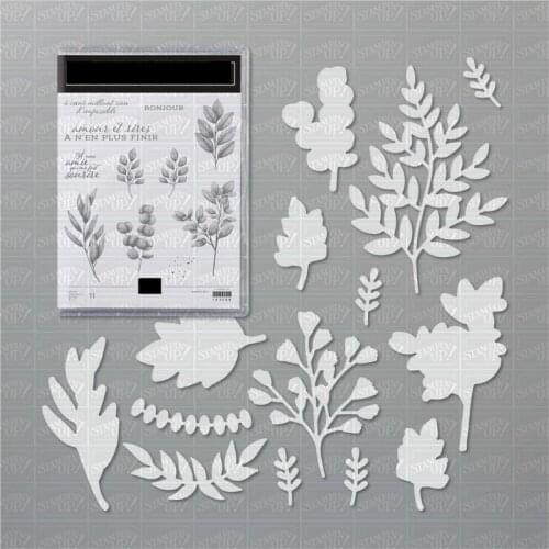 Leaves Metal Cutting Dies and Stamps Stencils For DIY Scrapbooking Photo Album Decor Die Cut Embossing Paper Card Making