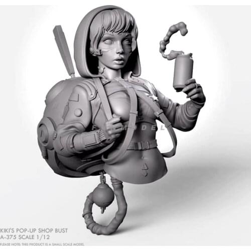 1/12 Resin bust model kits figure colorless and self-assembled A-375