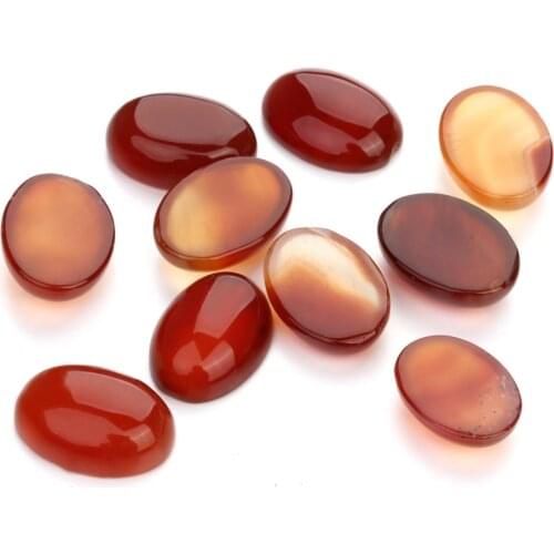 Natural Stone Cabochon Red Agates Oval 10X14 12X16 13X18 15X20 18X25mm Egg Shape DIY Jewelry