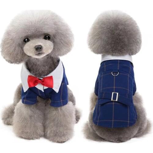 New dog clothes for small dogs spring summer autumn dog suit jacket pet cat wedding dress teddy french bulldog Pomeranian