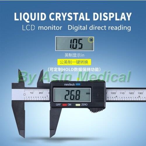 New Dental Vernier Caliper Dentist Caliper Measuring Orthodontic Material Electronic Caliper with Digital Display