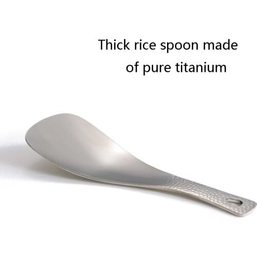Factory direct processing of pure titanium and titanium alloy outdoor household kitchen supplies, pure titanium spoon