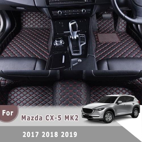 RHD Carpets For Mazda CX-5 CX5 MK2 2020 2019 2018 2017 (5 Seats) Car Floor Mats Auto Covers Accessories Custom Leather Rugs