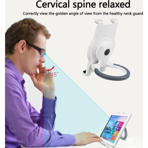 Foldable 360° Swivel Tablet Stand 7-10 inch Tablet Holder Desk＆Wall Bracket