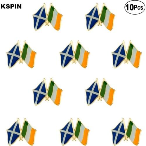 Scotland Ireland Flag Lapel Pin Flag badge Brooch Pins Badges 10Pcs a Lot