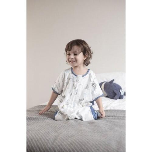 Summer Baby Sleeping Bag Gauze Soft Sleeveless For Toddler Bedding Sacks Sleepsack Saco De Dormir Infantil Baby Clothes BK50SD