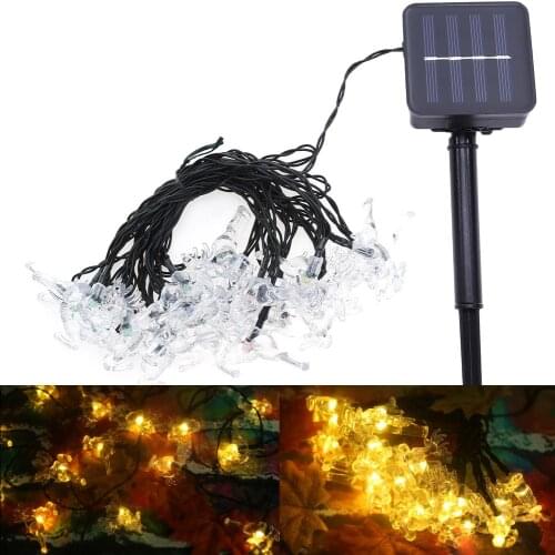 LED Solar String Light Waterproof Outdoor Elk Shape Christmas Tree String Light Outdoor Decoration Outdoor Garden Decoration