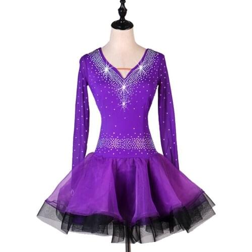 Three Step Step On Performance Jilin Special Cling To Dance Clothing Lading Dance Show Match Serve Dress