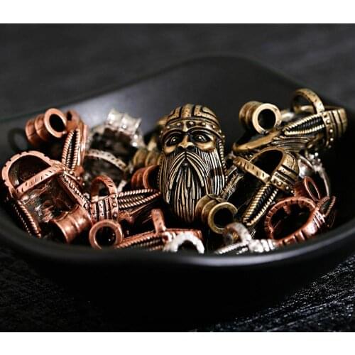 Unique Style DIY Beading In Western England Antique Color Golden Long Beard Old Man Shape Handmade Jewelry Accessories