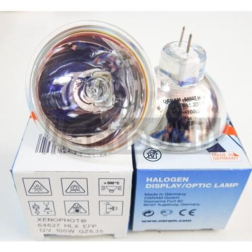 Xenophot 64627 HLX EFP 12V 100W GZ6.35 Halogen Tungsten Lamp for Surgical Operation Microscope Cold Light Source and Endoscope