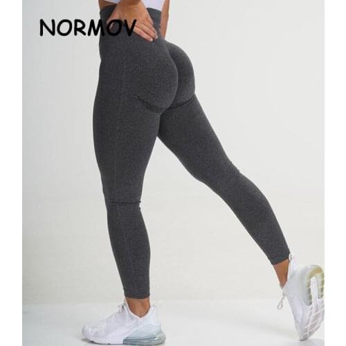 NORMOV Casual Leggings Women Seamless Patchwork Ankle Length Spandex Leggins Workout High Waist Push Up Leggings Femme