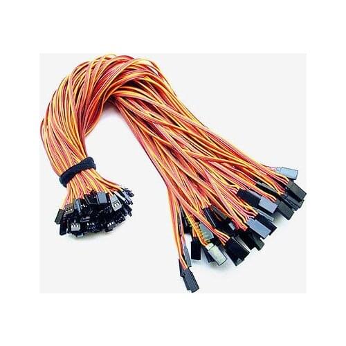 100 x 30cm Servo Extension Extend Lead Wire Cable 22awg wire For Quadrocopter