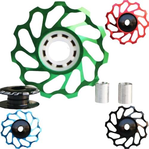 11T Aluminum alloy mountain bike ceramic guide wheel after wheel Jockey Wheel Bike Part Backseat transmission on bike parts