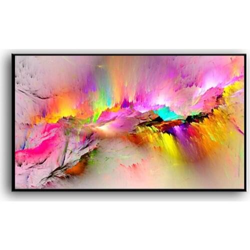 2020 New Years latest Oil Painting Dazzle colour of sky 100% Hand painted world famous paintings living room Decor 2020041804