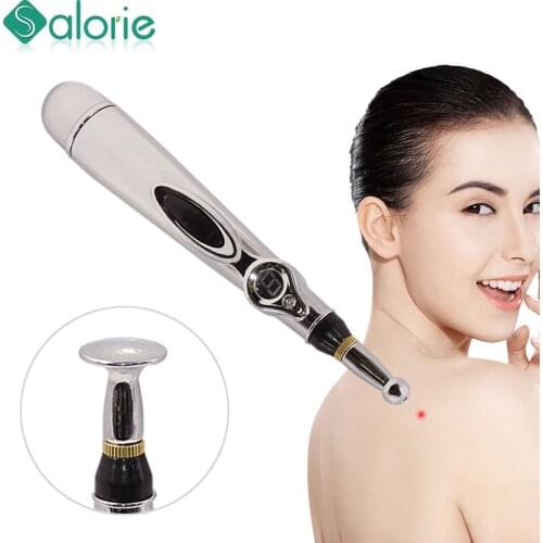 3 in 1 Electric Acupuncture Pen Magnet Therapy Heal Massage Gun Meridian Laser Therapy Heal Energy Pen Relief Pain Tools