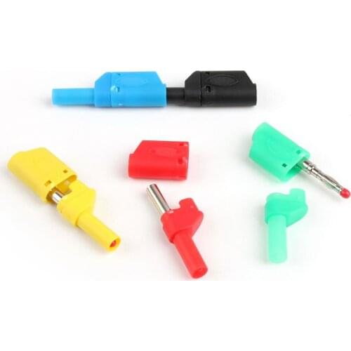 Areyourshop 20 Pcs Insulated 4mm Banana Plug For Test Probes Binding Posts Multimeter
