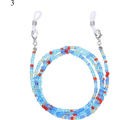 18 Colors Fashion Reading Glasses Chain Retro Beads Eyeglass Sunglasses Spectacle Cord Neck Strap String Mask Chain Eye wear