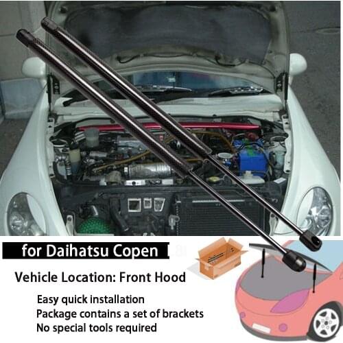 Damper for 2002-2012 Daihatsu Copen L880K coupe Front Bonnet Hood Modify Gas Struts Lift Support Shock Accessories Absorber