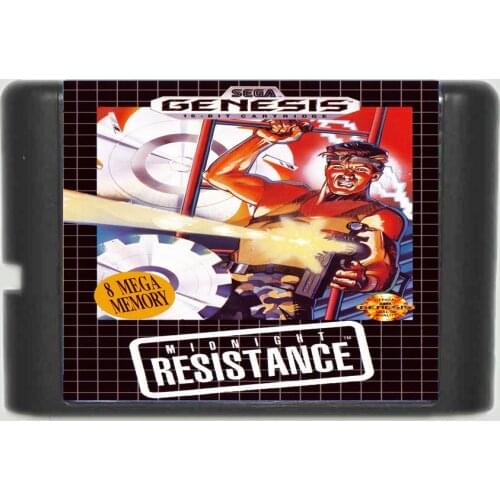 Contra 3 Midnight Resistance 16 bit SEGA MD Game Card For Sega Mega Drive For Genesis
