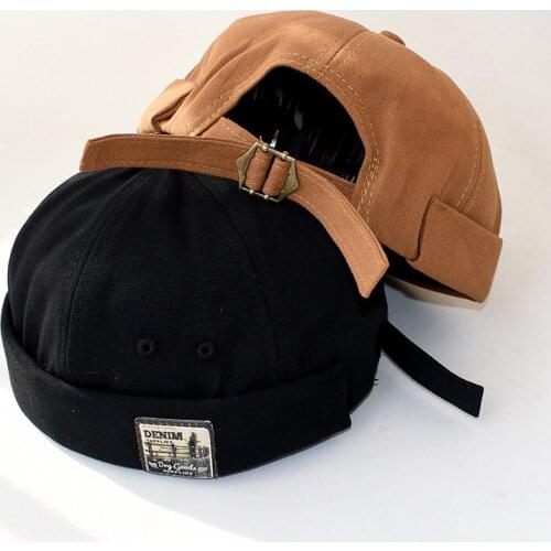 Korean Spring Hat Beanie Leather Hat Landlord Hat Male Street Hipster Hip Hop Hat Male Rogue Hat sailor Hat Free Shipping