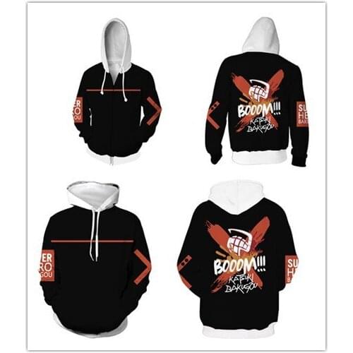 My Hero Academia Anime Yuji Itadori Cosplay Hoodie 3D Print Costume Midoriya Izuku Jacket Hoodie Sweatshirt Autumn Jersey