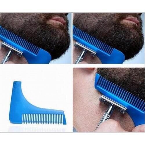 Fast ship way creative beard template comb beard shaper as beard styling comb for facial hair beard shaping tool AS SEEN ON TV