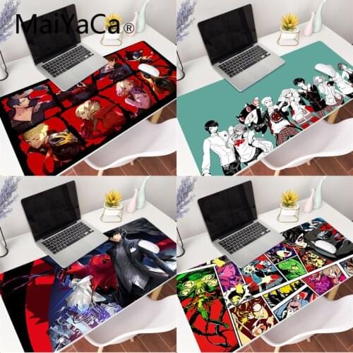 MaiYaCa Persona 5 Keyboard Gamer Gaming Mouse pads XXL Mause Pad Laptop Keyboard Desk Mat for pc gamer completo