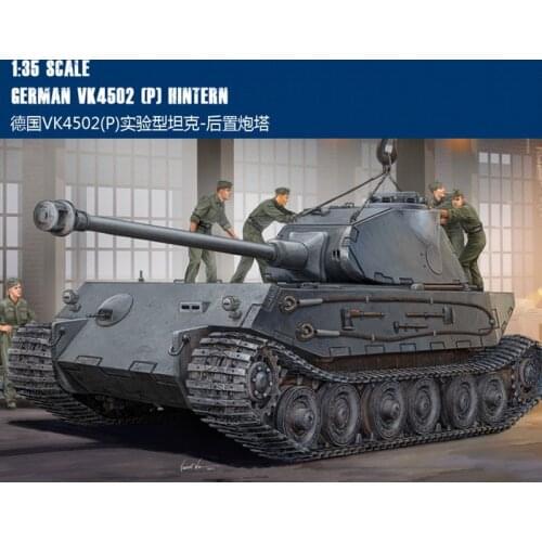 Trumpeter 82445 1/35 Scale German VK4502 (P) Hintern Tank Assembly Model Building Kits For Adults Hobby Collection DIY