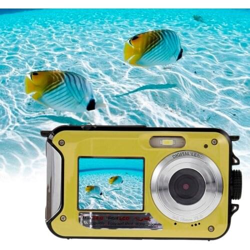New Digital Camera Duble Screen HD 24MP Waterproof Digital Video Cam 1080P DV 16X Zoom US/EU/AU/UK Plug