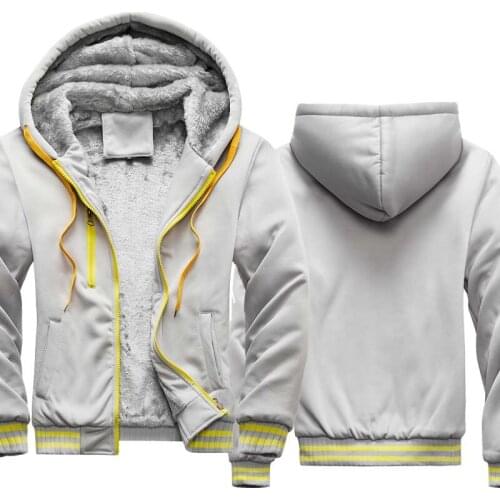 2021Fashion New Mens Plus cashmere Hoodie blank winter mens jacket Color bar cotton high quality mens jacket hoodie