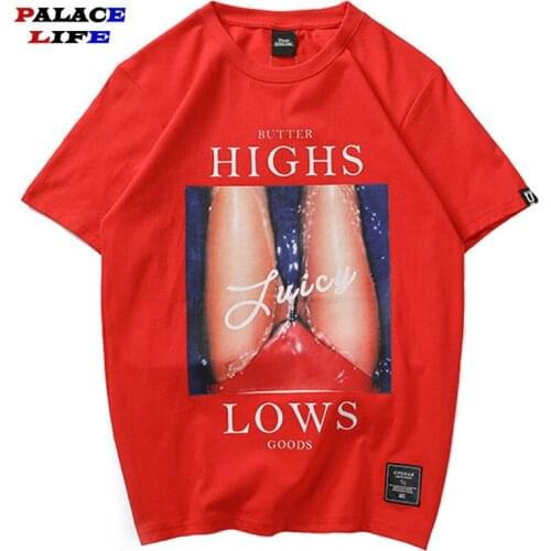 New Funny Men Cotton T Shirt Sexy Hot Thigh Print Hip Hop Lovers Tshirt Streetwear Fashion Summer Casual Short Sleeve Tops Tee