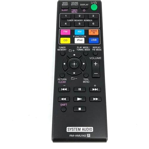 New Remote Control RM-AMU142 for Sony CMT-V50IP CMTV50IP CMT-V10IP CMT-V10IPN CMTV11IPW Cmt-v11ip Audio System