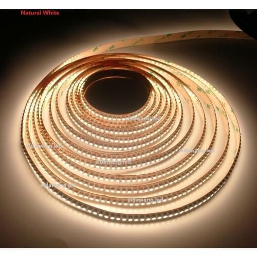 CRI+95Ra 2700K SMD3528 Single Row LED Strip Lights Non Waterproof DC12/24V 5meter 1200leds for Indoor Continuous Lighting