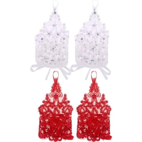 Gloves for Girls Princess Gloves Girls Wedding Dress Glove Costume Accessory Lace Diamond Performance #415