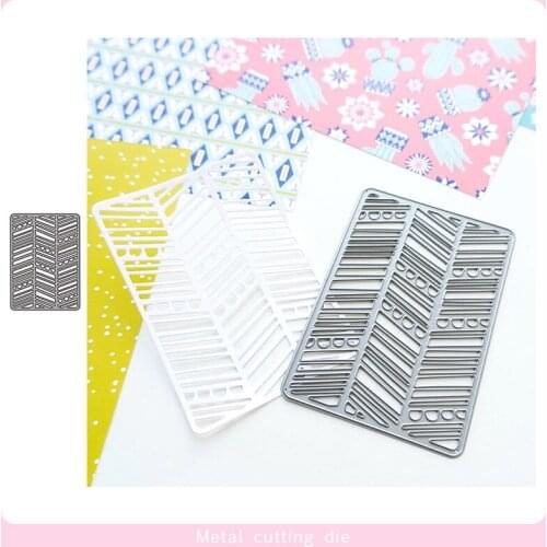 Hollow Grid Border Metal Cutting Dies for DIY Scrapbooking Photo Album Decorative Embossing Paper Card Crafts Die Cut 2019