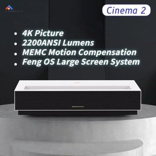 Formovie C2 4K Laser Projector Cinema 2 2200ANSI Lumens 150Inch Projection TV ALPD 3.0 Dolby DTS Android 9.0 Home Theater Beamer