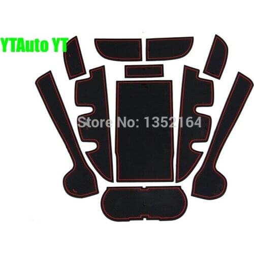 Non-slip Interior door gate pad cup mat for Toyota Camry v55 2012-2017,11pcs/lot